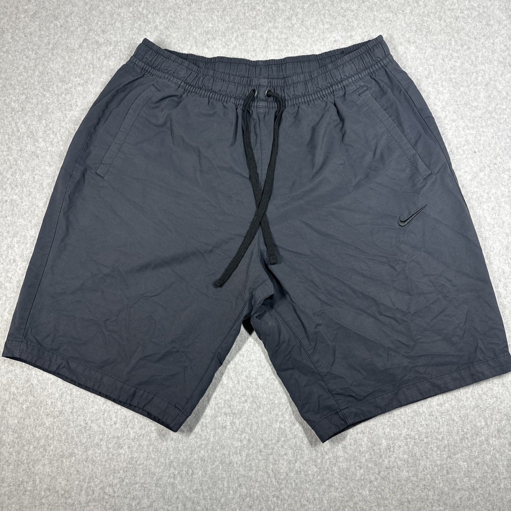Nike Players Woven Gray Drawstring Pocket Shorts Men's XXL 10" Classic Athletic